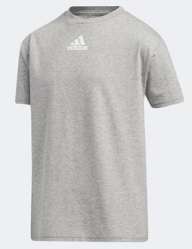 Prime Silicone CL4596 Adidas Amplifier Short Sleeve Boys Active Shirts Grey/White XL