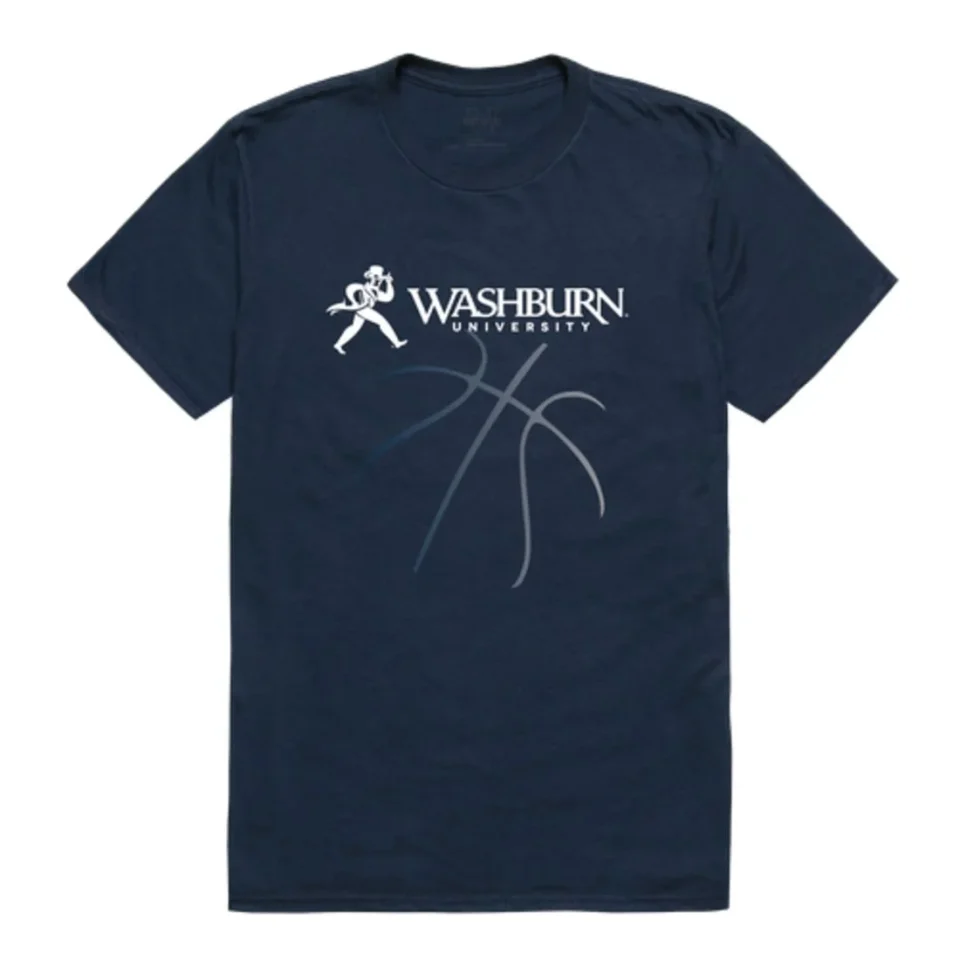 Food-Grade Leak-Proof Washburn Ichabods Basketball T-Shirt Navy Small