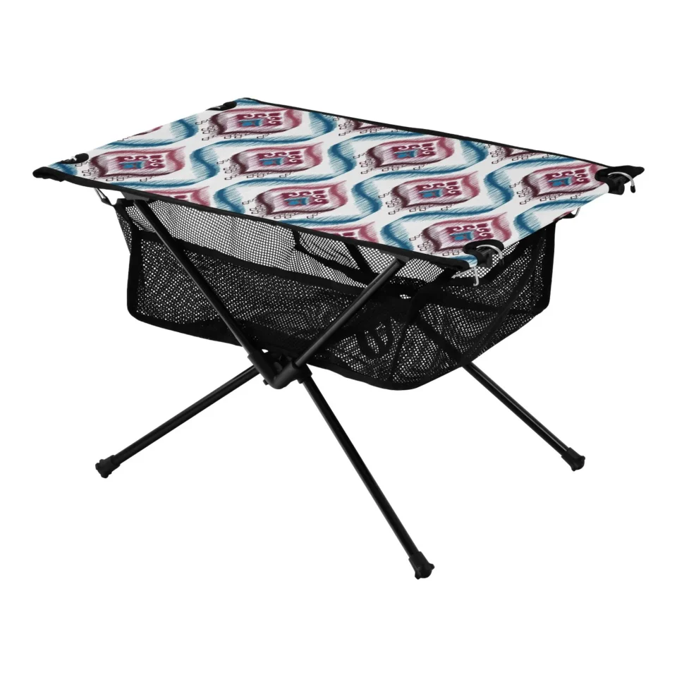 Gift-Ready Bohomia Tribal Indian Ethnic Camping Folding Table Portable Beach Table with Storage Bag Compact Picnic Table for Outdoor Travel Fishing BBQ
