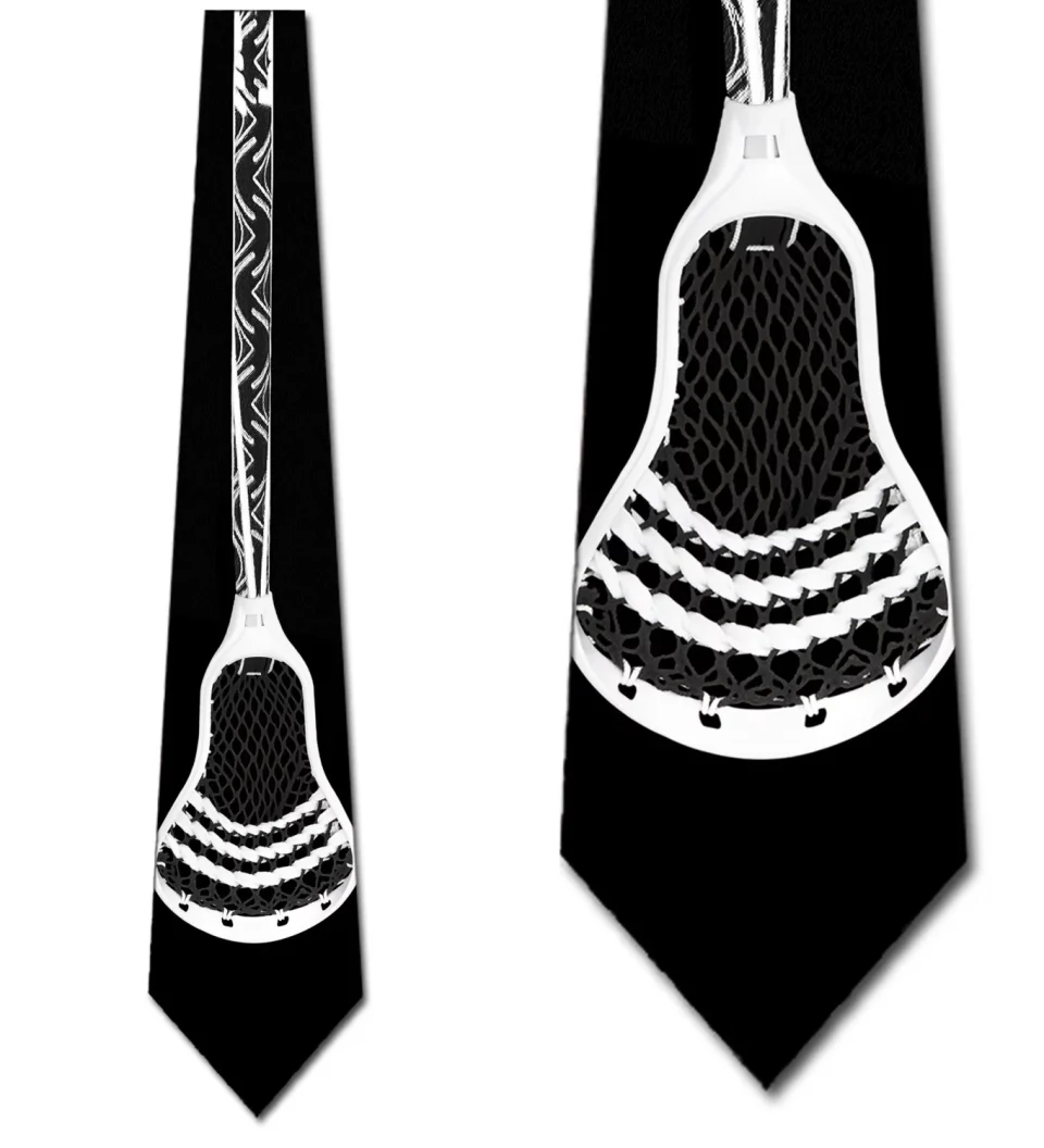 Cooking Lacrosse Ties Mens Sports Necktie Sports Accessories by Three Rooker