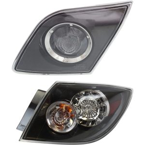 Pure Storage Tail Light Set For 2007-2009 Mazda 3 Right Clear Lens Halogen/LED Assembly