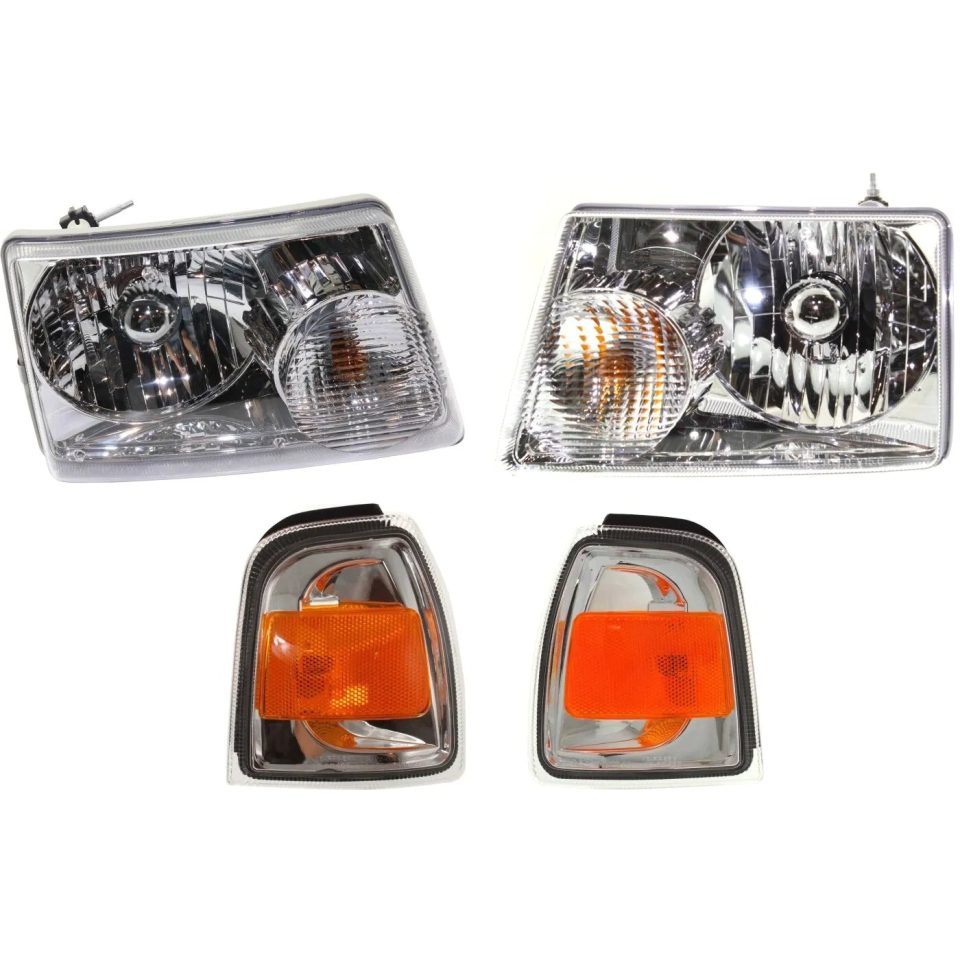Food-Grade Storage Headlight Kit For 2006-2011 Ford Ranger Driver and Passenger Side