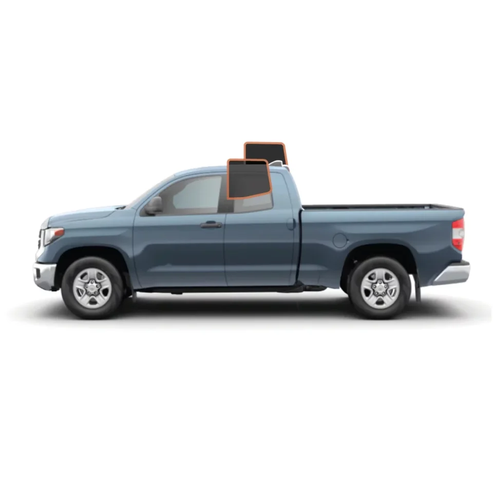 Essential Travel MotoShield Pro Premium Professional 2mil Precut Ceramic Window Tint Film for 2007-2021 Toyota Tundra Double Cab ﾡﾪ (Rear Driver/ Passenger 15%) + Lifetime Warranty