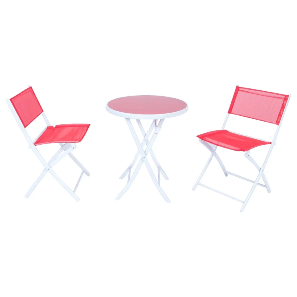 Best-Selling Gift-Ready HomeStock Nordic Haven Outdoor Bistro Folding Table Chairs Set