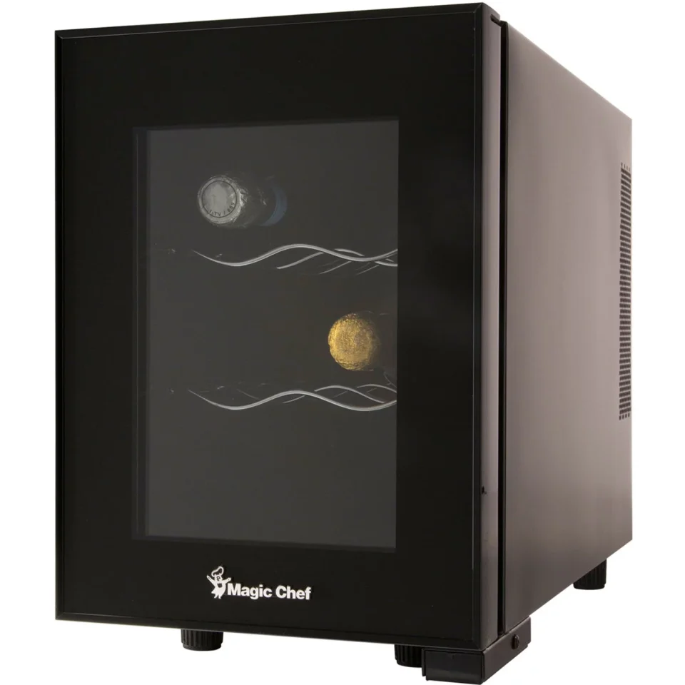 Core Storage Magic Chef 6-Bottle Single-Zone Wine Cooler in Black