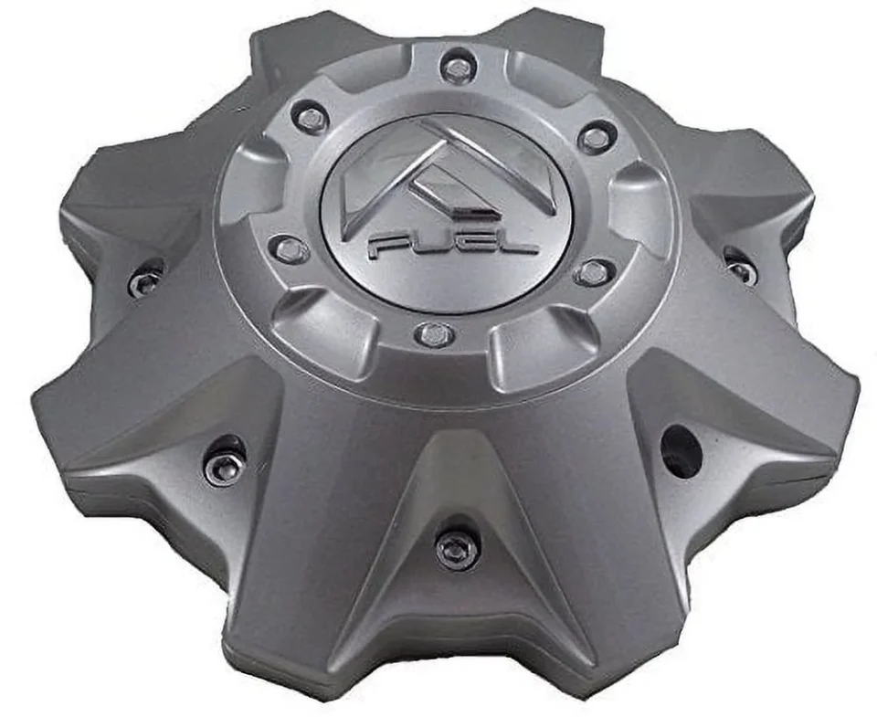 Stainless Steel Ceramic Fuel Gray Wheel Center Caps Set of ONE (1) 1002-53V M-447 8-Lug 1002-53