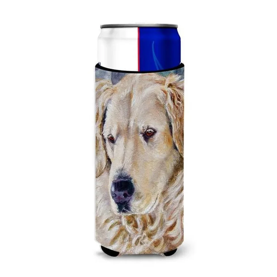 Core Bamboo Golden Retriver Contemplation Michelob Ultra Beverage Insulators for Slim Cans
