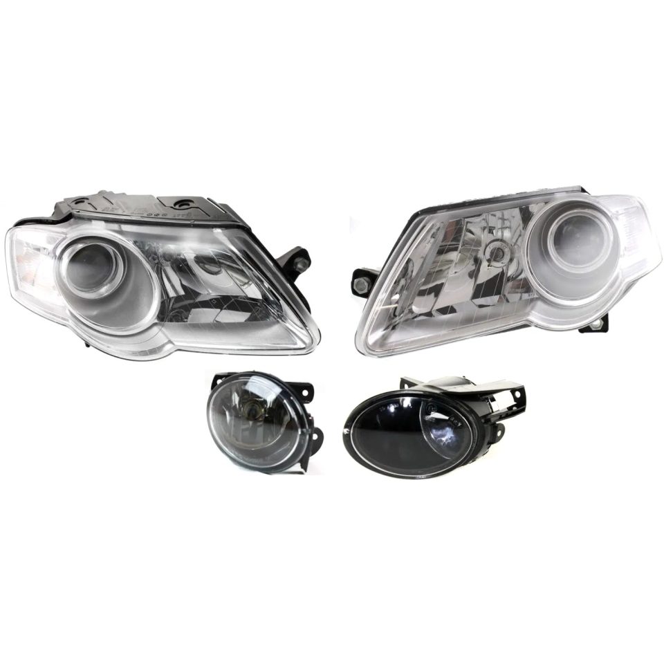 Lightweight Dining Headlight Kit For 2006-2010 Volkswagen Passat Left and Right Side 4pc