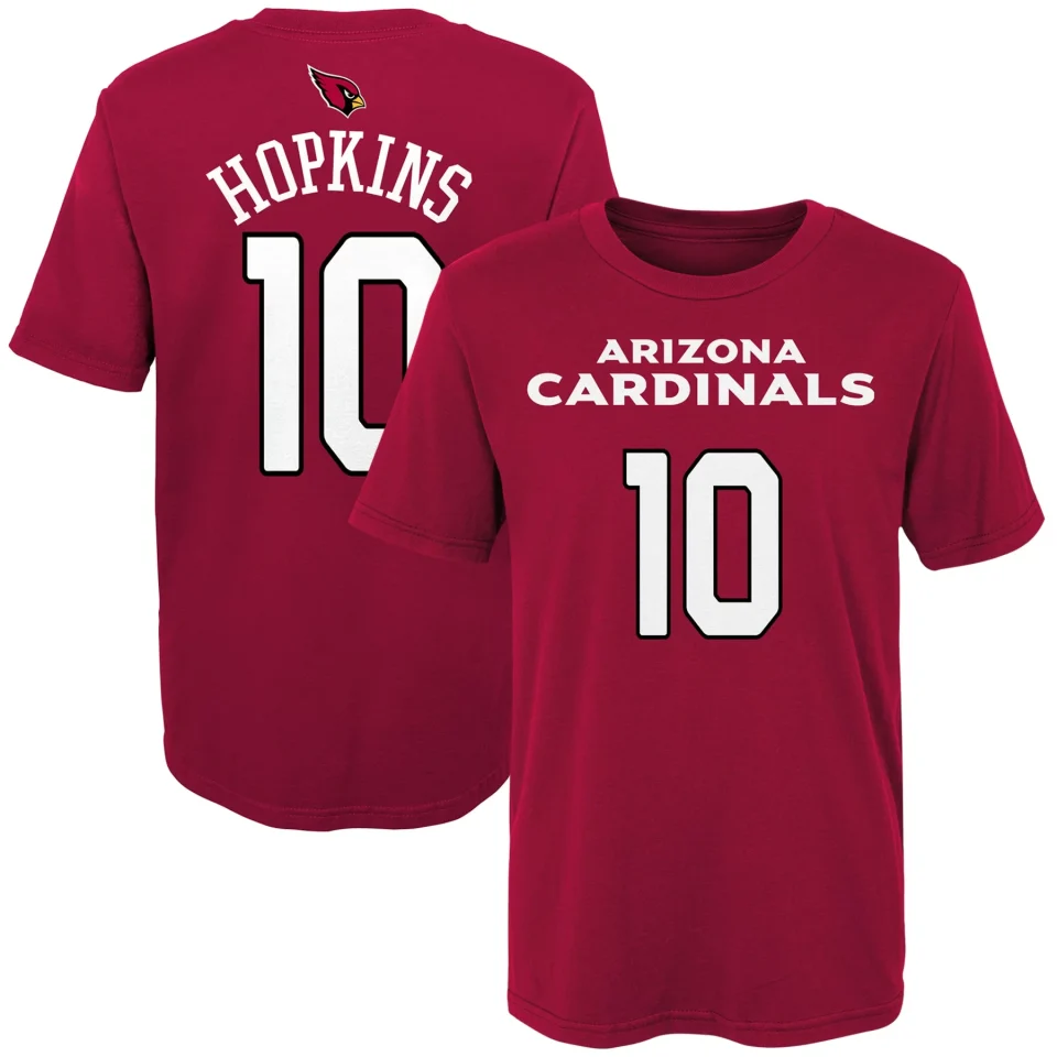 Supreme Youth DeAndre Hopkins Cardinal Arizona Cardinals Mainliner Player Name & Number T-Shirt
