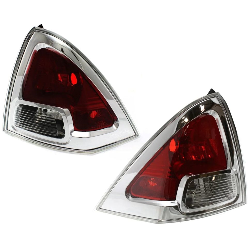 Baking Long-Lasting Set of 2 Tail Light For 2006-2009 Ford Fusion S LH & RH Clear & Red Lens