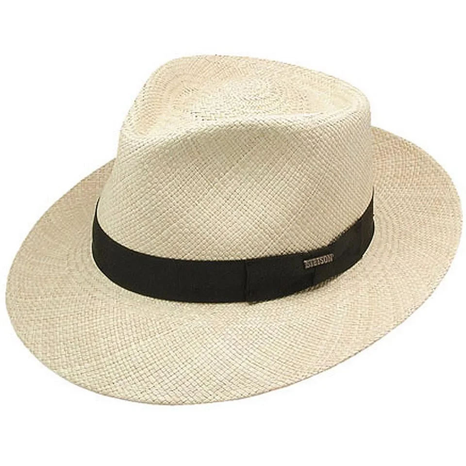 Ultimate Healthy Stetson Retro Genuine Grosgrain Band Panama Natural Western Cowboy Hats