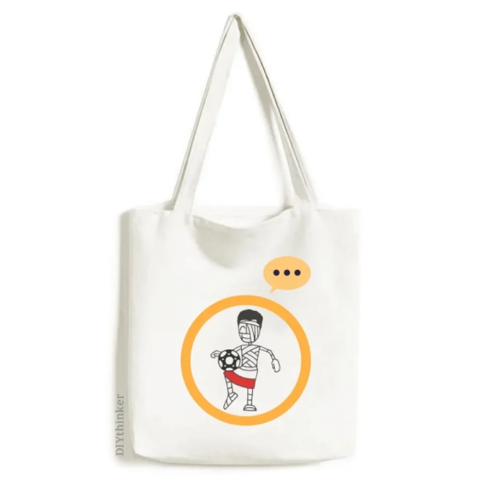 Select Cleaning polish knee top ball football expression sack canvas tote shoulder bag