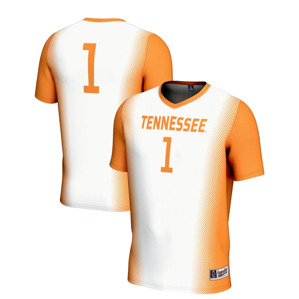 Bamboo Value Unisex GameDay Greats #1 White Tennessee Volunteers Lightweight Women's Soccer Jersey