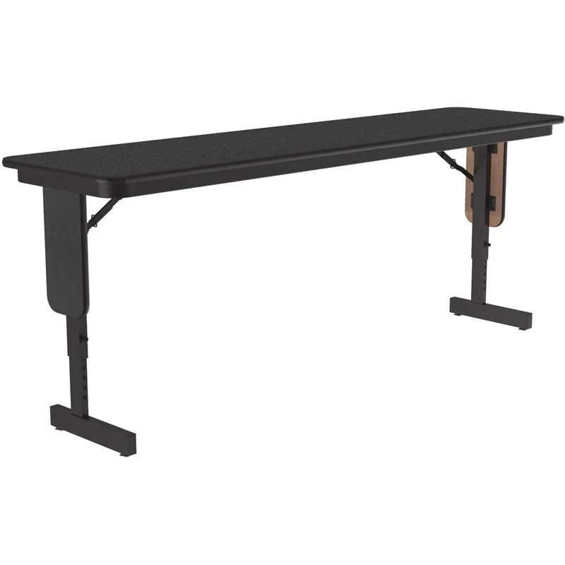 Safe Pemberly Row Adjustable Height High Pressure Folding Seminar Table Black Granite